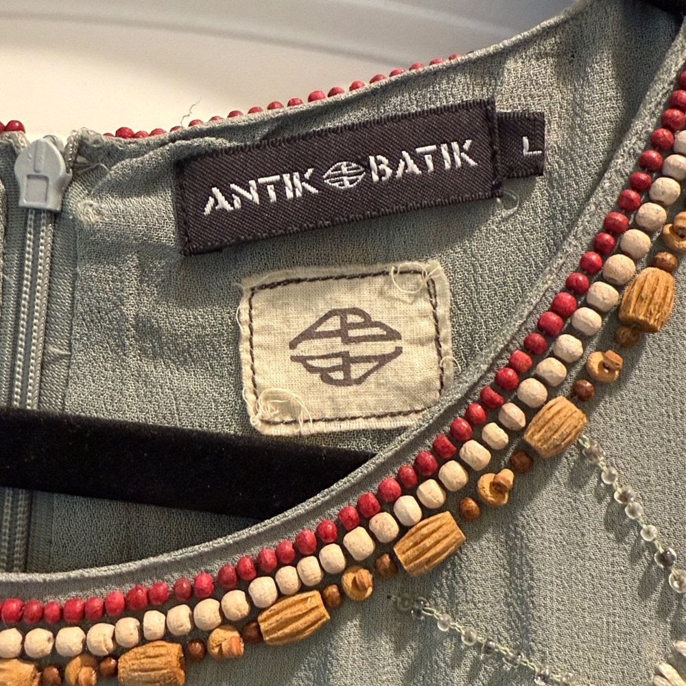 Antik Batik Multicolor Embroidered Mini Dress - image 3